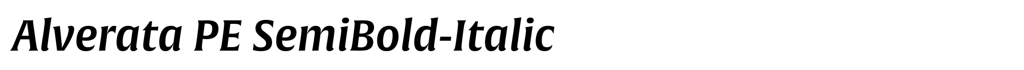 Alverata PE SemiBold-Italic image